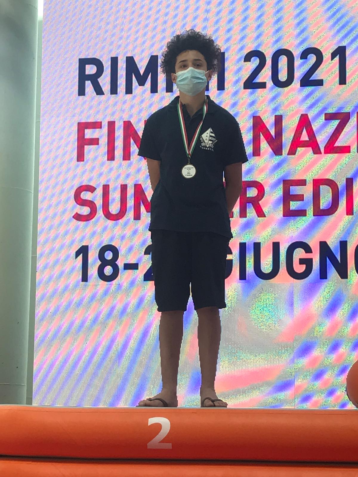 Pro Lissone/finali nazionali Silver: Mattia Mellerato vicecampione d’Italia alla sbarra